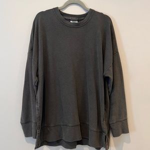 Aerie summer desert sweatshirt in smoked gray